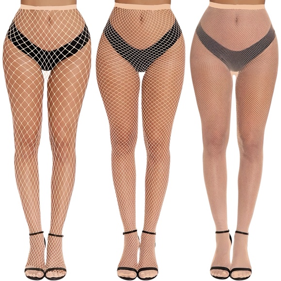3pk Fishnet tights - Picture 1 of 2